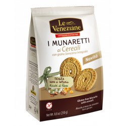 Molino Di Ferro Le Veneziane Munaretti Biscotti Cereali Grano Saraceno Integrale 250 G - Biscotti e merende per bambini - 944...