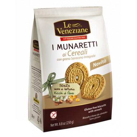 Molino Di Ferro Le Veneziane Munaretti Biscotti Cereali Grano Saraceno Integrale 250 G Molino Di Ferro - 1