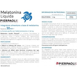 Melatonina Liquida Pierpaoli Favorisce Il Sonno 30 ml Pierpaoli Exelyas - 5