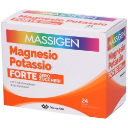 Massigen Magnesio e Potassio Forte Zero Zucchero 24 Bustine - Vitamine e sali minerali - 945030827 - Massigen - € 8,51