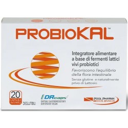 Probiokal Integratore per Benessere Intestinale 20 Capsule - Integratori di fermenti lattici - 943941649 - Pool Pharma - € 20,61