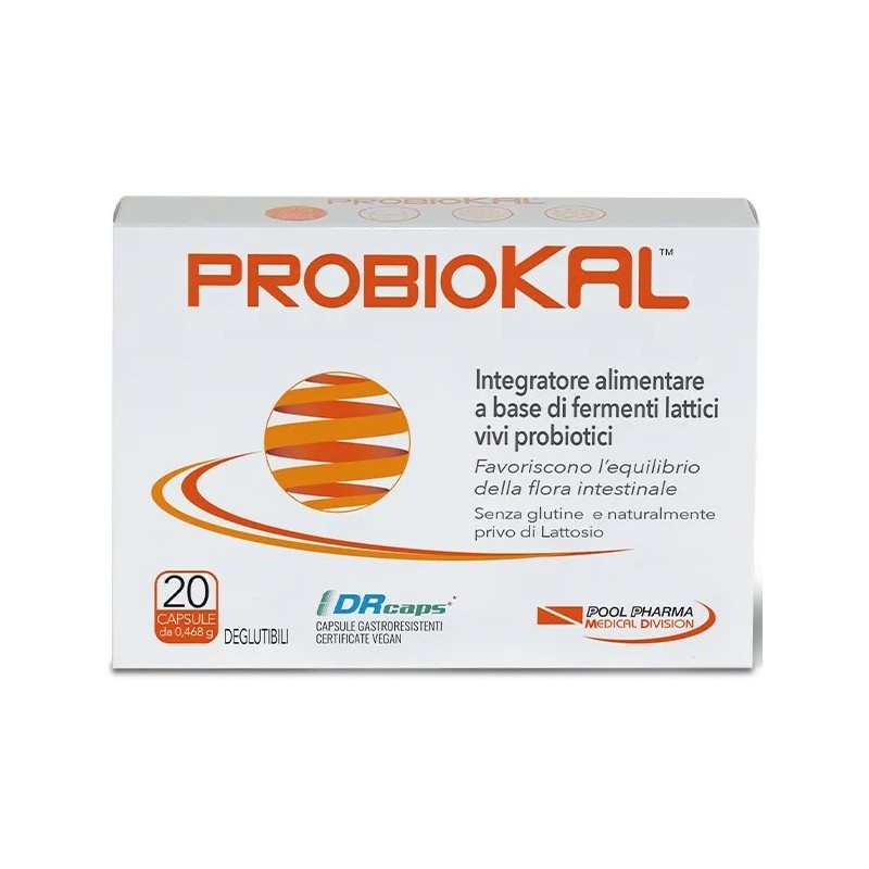 Probiokal Integratore per Benessere Intestinale 20 Capsule Pool Pharma - 1