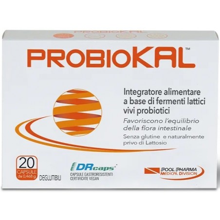 Probiokal Integratore per Benessere Intestinale 20 Capsule Pool Pharma - 1