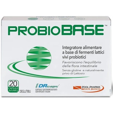 Probiobase Integratore per il Benessere Intestinale 20 Capsule Pool Pharma - 1