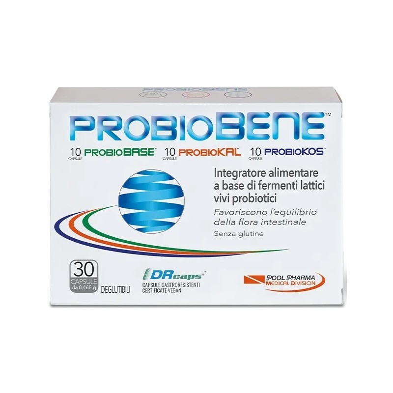 Probiobene Integratore di Fermenti Lattici 30 Capsule Pool Pharma - 2