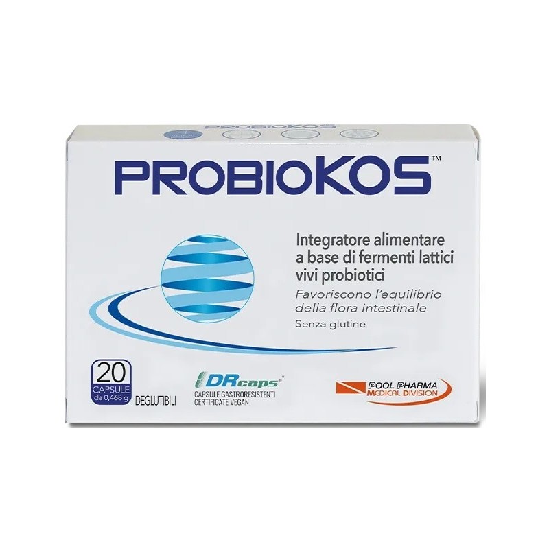 Probiokos Integratore per Benessere Intestinale 20 Capsule Pool Pharma - 1