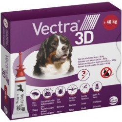 Vectra 3D Spot-on 3 Pipette Soluzione Cani 40 Kg Rosso - Prodotti per cani - 104687227 - Vectra - € 28,85