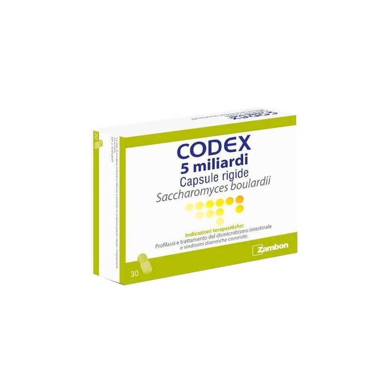 Codex 5 Miliardi Capsule Rigide Per Disbiosi Intestinale 30 Capsule Codex - 1