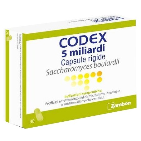 Codex 5 Miliardi Capsule Rigide Per Disbiosi Intestinale 30 Capsule Codex - 1