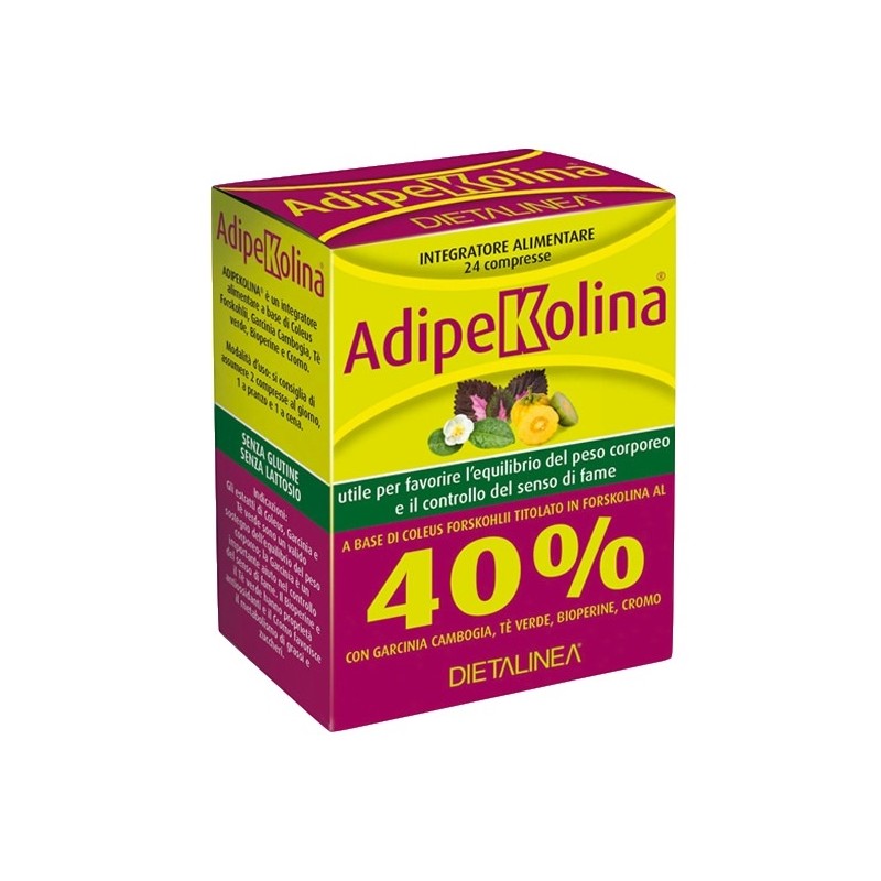 AdipeKolina Controllo Fame Metabolismo Integratore 24 Compresse Gdp -general Dietet. Pharma - 1