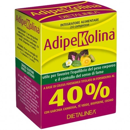 AdipeKolina Controllo Fame Metabolismo Integratore 24 Compresse Gdp -general Dietet. Pharma - 1