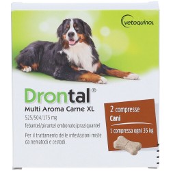 Drontal Multi Aroma Carne XL Sverminazione Completa 2 Compresse Drontal - 6