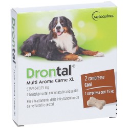 Drontal Multi Aroma Carne XL Sverminazione Completa 2 Compresse Drontal - 7