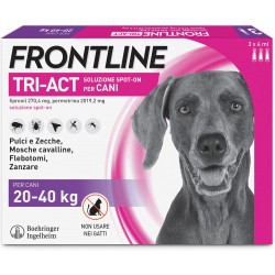 Frontline Tri-Act Spot-On Antiparassitario per Cani 20-40 Kg 3 Pipette - Antiparassitari per cani - 104672112 - Frontline - €...