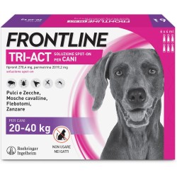 Frontline Tri-Act Spot-On Antiparassitario per Cani 20-40 Kg 6 Pipette Frontline - 1