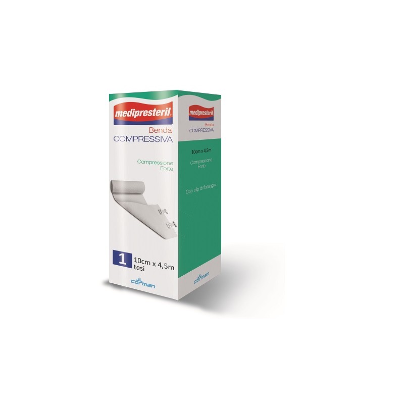 Corman Benda Medipresteril Compressione Forte M4,5x10cm Tesi Corman - 1