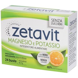 Zetavit Magnesio Potassio Senza Zucchero 24 Bustine - Integratori di magnesio e potassio - 943748804 - Zeta Farmaceutici - € ...