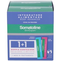 Somatoline Integratore Bipack 14 Stick Drena Giorno + 14 Stick Slim Notte Bipack - Integratori drenanti e pancia piatta - 987...