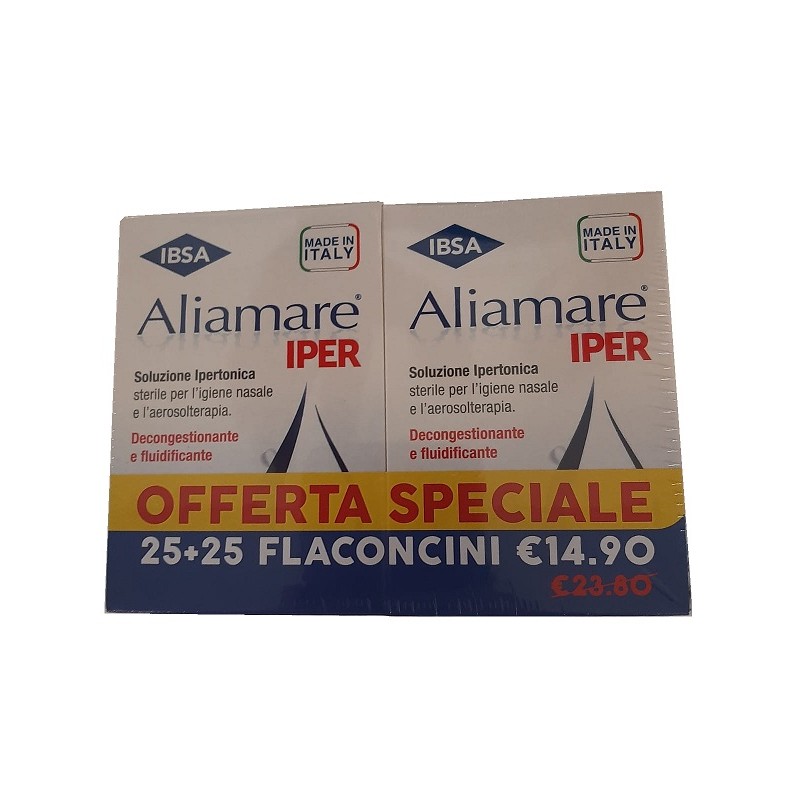 Ibsa Farmaceutici Italia Aliamare Iper 25 + 25 Flaconcini 5 Ml Bipacco Ibsa - 1