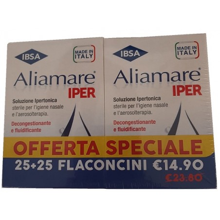 Ibsa Farmaceutici Italia Aliamare Iper 25 + 25 Flaconcini 5 Ml Bipacco Ibsa - 1