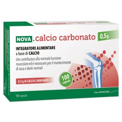 Nova Argentia Ind. Farm Nova Calcio Carbonato 0,5 G 100 Capsule Nova Argentia Ind. Farm - 1