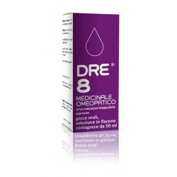 Dre 8 Soluzione Orale Gocce 50ml Drenaggio e Disintossicazione Naturale - Tinture madri, macerati glicerici e gocce omeopatic...