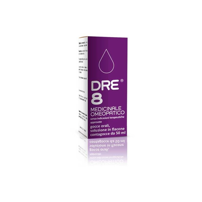 Dre 8 Soluzione Orale Gocce 50ml Drenaggio e Disintossicazione Naturale Alfa Omega - 1