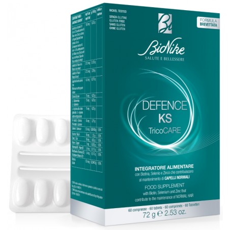 Bionike Defence KS Tricosafe Integratore Anticaduta Capelli 60 Compresse BioNike - 1