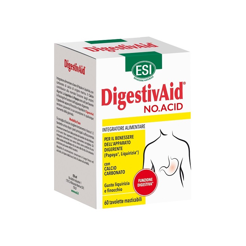 Esi Digestivaid No Acid 60 Tavolette Esi - 1