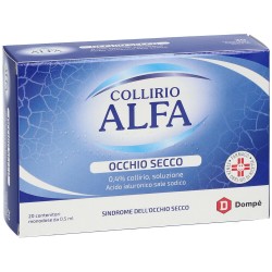 Alfa Collirio Occhio Secco Lubrificante 20 Monodose 0,5ml Dompe' Farmaceutici - 7