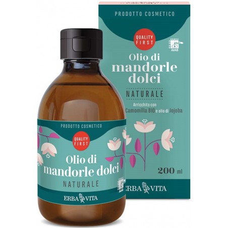 Erba Vita Group Olio Di Mandorle Dolci Naturale 200 Ml Erba Vita - 1