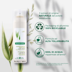 Klorane Shampoo Secco Al Latte D'Avena Delicato Capelli Puliti e Voluminosi 2x150 ml Klorane - 3