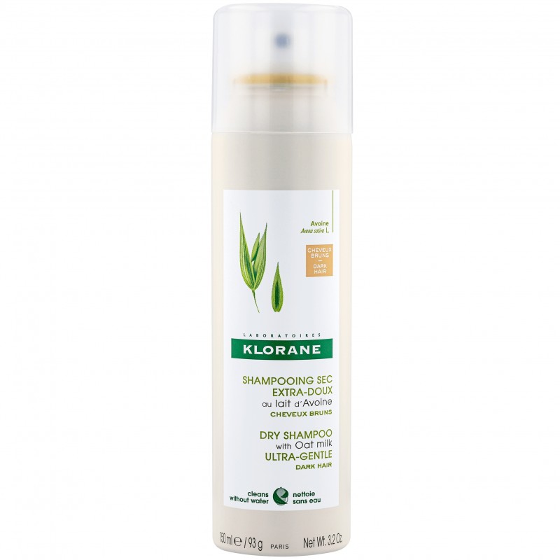 Klorane Shampoo Secco Extra Delicato Avena Ceramide Capelli Scuri 150 ml Klorane - 1