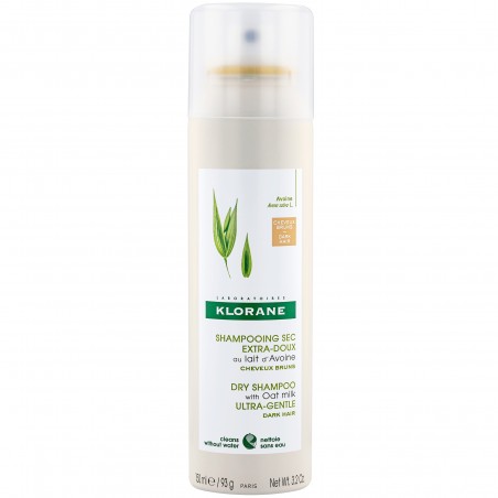 Klorane Shampoo Secco Extra Delicato Avena Ceramide Capelli Scuri 150 ml Klorane - 1