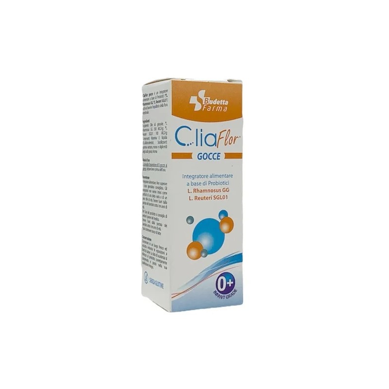 CliaFlor Gocce Probiotici Per Riequilibrio Flora Intestinale 10ml Budetta Farma - 1