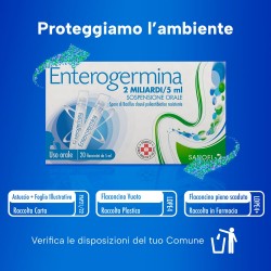 Enterogermina 2 Miliardi 5 Ml Fermenti Lattici 10 Flaconcini Enterogermina - 12