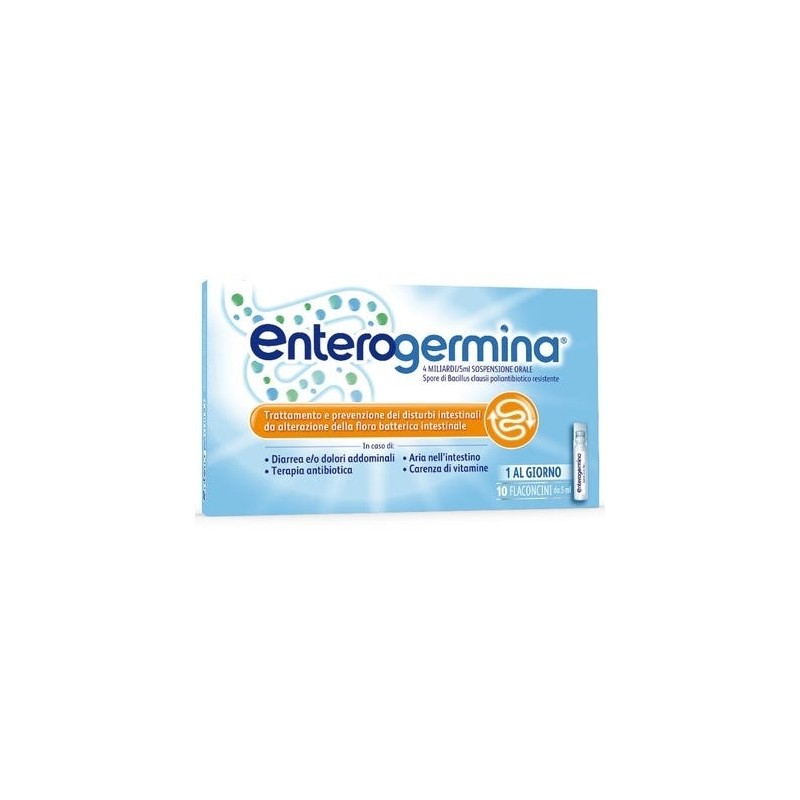 Enterogermina 4 Miliardi Ripristina Equilibrio Intestinale 10 Flaconcini Enterogermina - 4