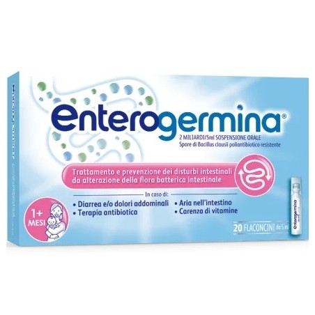 Enterogermina 2 Miliardi / 5 Ml Fermenti Lattici 20 Flaconcini Enterogermina - 1