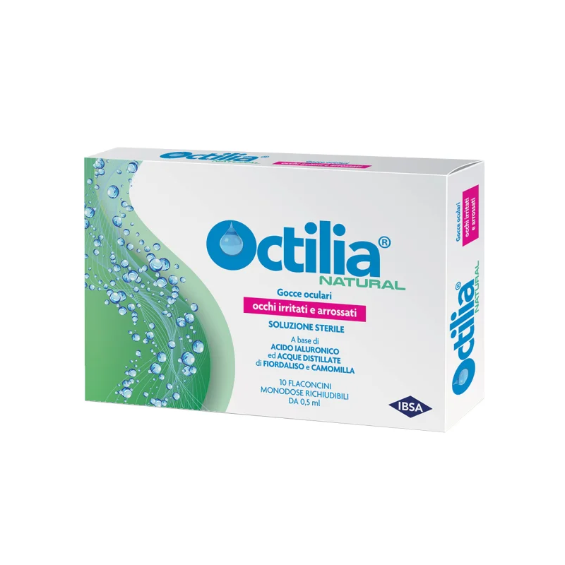 Octilia Natural Gocce Occhi Irritati Flaconcini Monodose 10x0,5ml Ibsa - 1