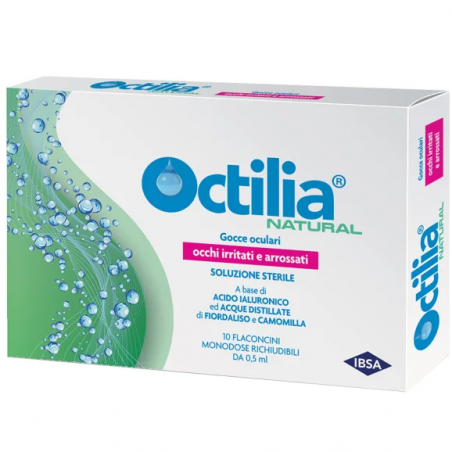 Octilia Natural Gocce Occhi Irritati Flaconcini Monodose 10x0,5ml Ibsa - 1