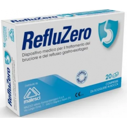 RefluZero Trattamento Rapido Reflusso E Bruciore 20 Compresse  - 1