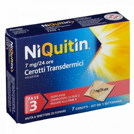 Niquitin Fase 3 Per Smettere Di Fumare 7 Cerotti Transdermici 7 Mg NiQuitin - 1