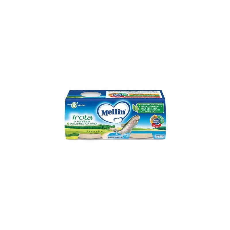 Danone Nutricia Soc. Ben. Mellin Omogeneizzato Trota 2 X 80 G Danone Nutricia Soc. Ben. - 1