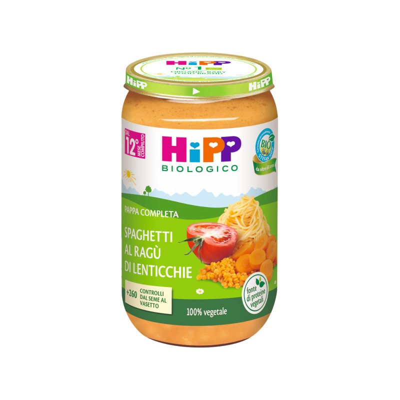 Hipp Italia Hipp Spaghetti Ragu' Di Lenticchie 250 G Hipp - 1