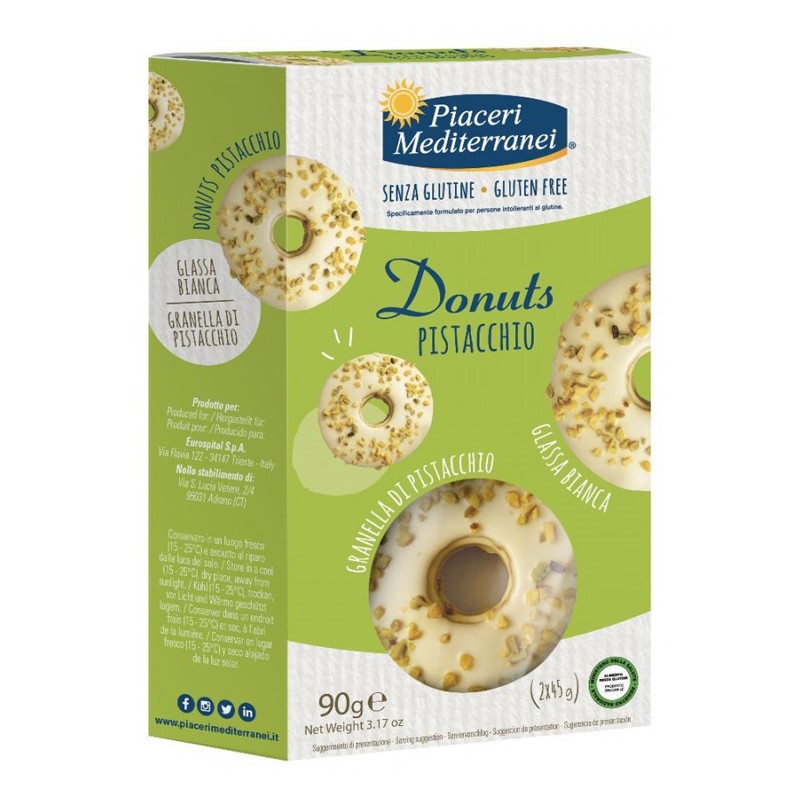 Eurospital Piaceri Mediterranei Donuts Pistacchio 90 G Eurospital - 1