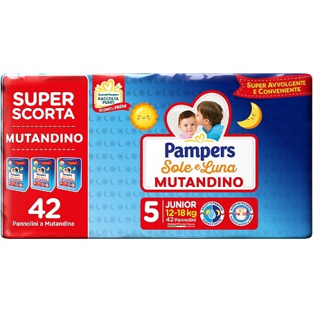 Fater Pampers Sole Luna Mutandina Trio Junior 42 Pezzi Fater - 1