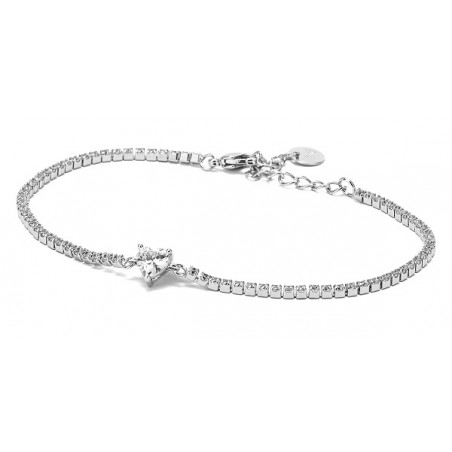 Mami Verame N04 Clara Bracciale Tennis Con Zircone Taglio Cuore PuroBio - 1