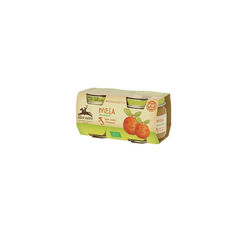 Alce Nero Omogeneizzato Di Mela Baby Food Bio 2 X 80 G Alce Nero - 1