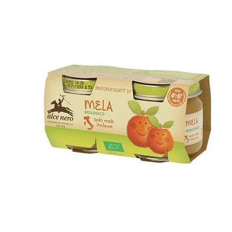 Alce Nero Omogeneizzato Di Mela Baby Food Bio 2 X 80 G Alce Nero - 1