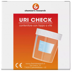 Chemist's Research Contenitore Per Urine Uri Check Plus Da 120ml Con Tappo A Vite E Dispositivo Di Prelievo Chemist's Research -